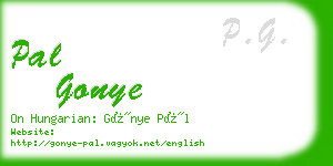 pal gonye business card